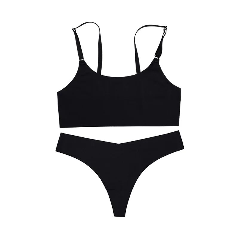 SilkEase Seamless Wireless Bra Set Ice Silk Comfort Support Underwear For Women 13