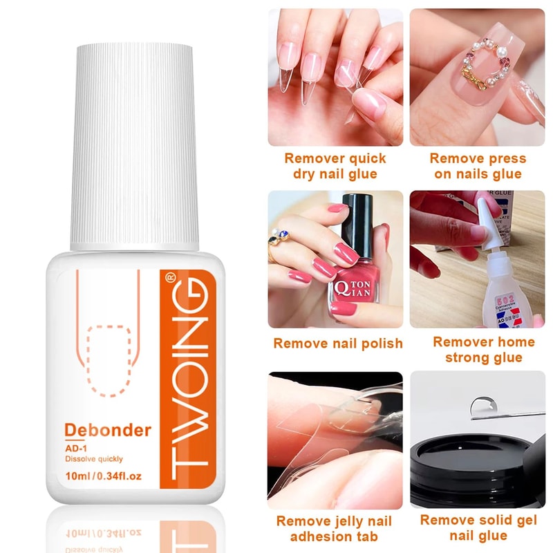 NailBond Pro 025oz Super Strong Nail Glue LongLasting Adhesive For PressOn Acrylic False Nails 4