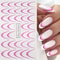 BloomWave Gradient French Nail Art Stickers Ink Blooming Ombre Water Transfer Decals 8 Sheets 0