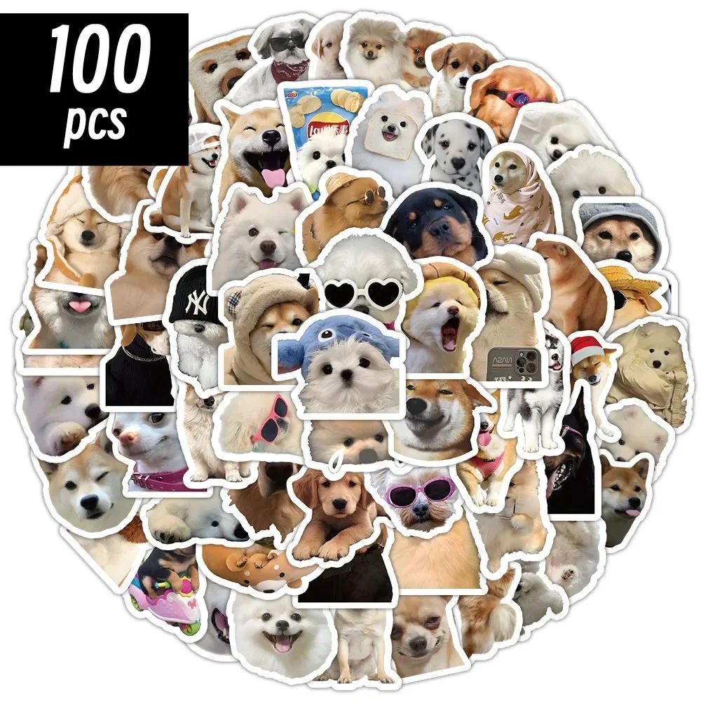 PawPop Funny Dog Sticker Pack Cute Cartoon Graffiti Decals 1050100 Pcs 8