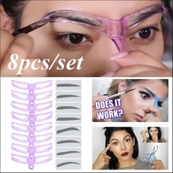 browperfect 8-in-1 eyebrow stencil kit – reusable brow shaping template set