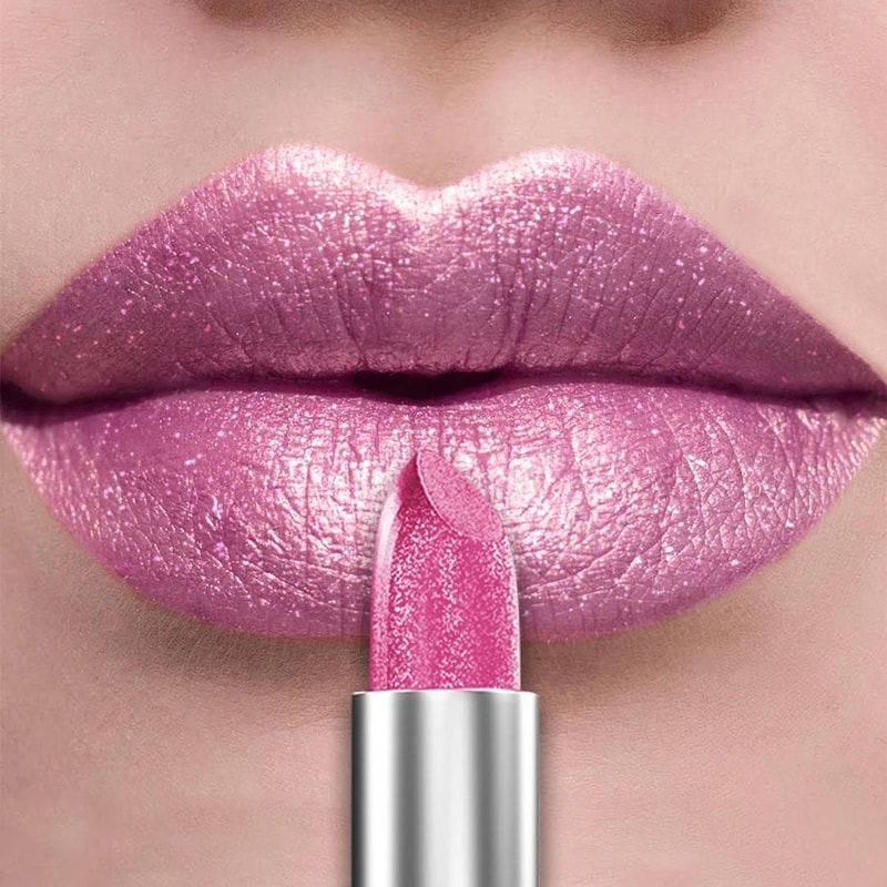 GlamShine 21Color Glitter Metallic Lipstick Set LongLasting Pearlescent Lip Tint Collection 9