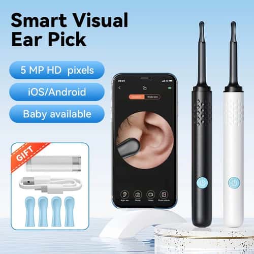 ClearView WiFi Ear Cleaner Camera – HD Otoscope Ear Wax Removal Tool with LED Lights