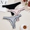 ComfortFit Womens Cotton Thong Panties LowRise Sexy Breathable Underwear Set 3pcs 4