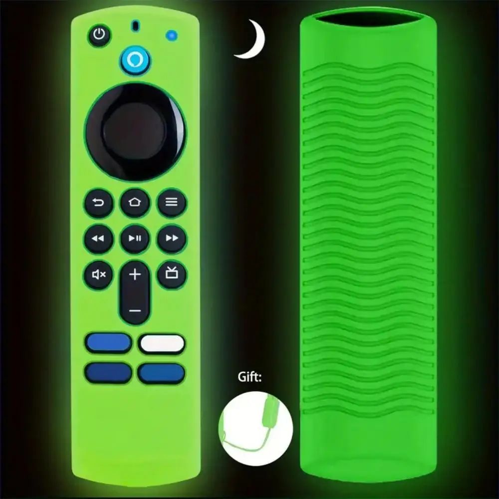 GlowGuard Silicone Remote Cover For Alexa Voice Remote Luminous Protective Case For Fire TV Stick 6