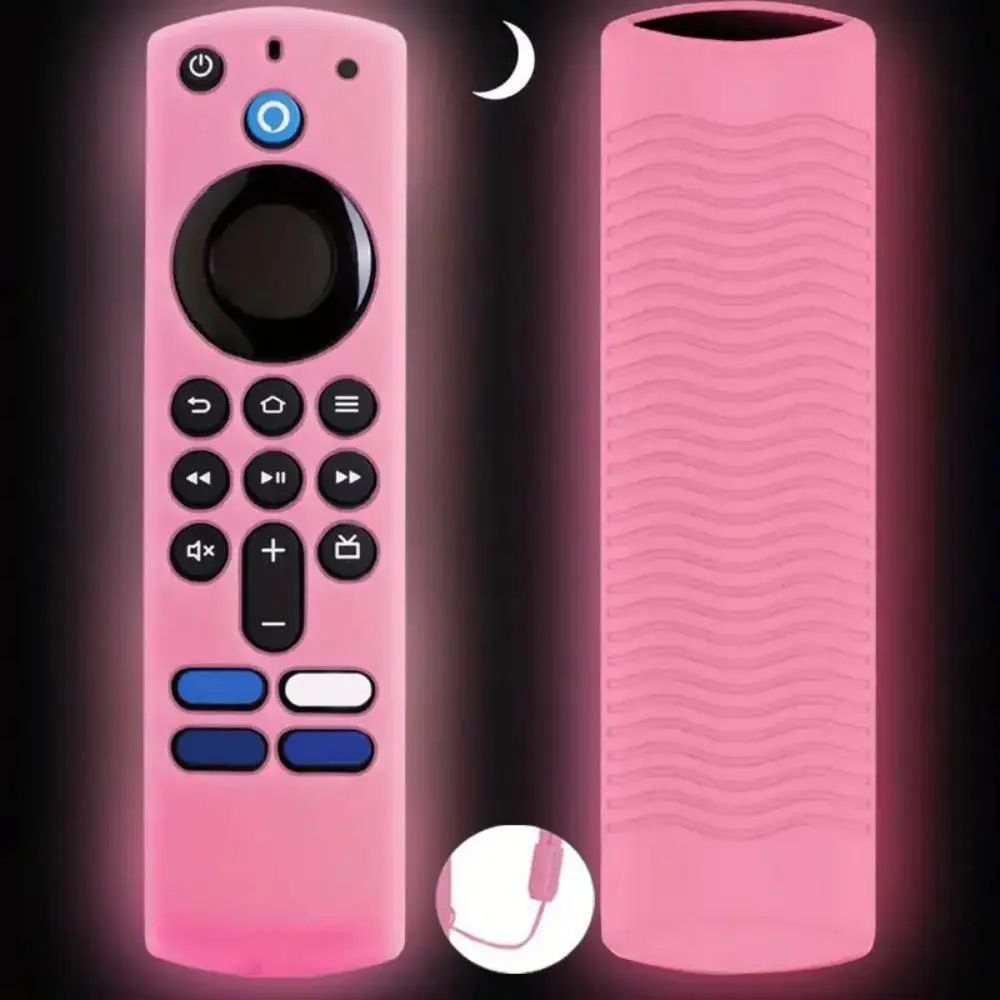 GlowGuard Silicone Remote Cover For Alexa Voice Remote Luminous Protective Case For Fire TV Stick 7