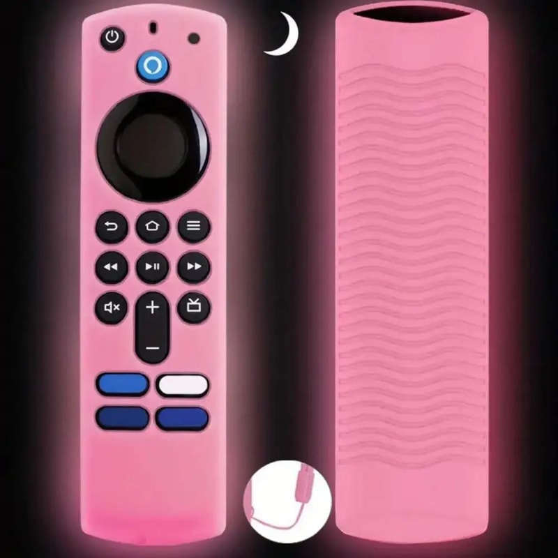 GlowGuard Silicone Remote Cover For Alexa Voice Remote Luminous Protective Case For Fire TV Stick 7