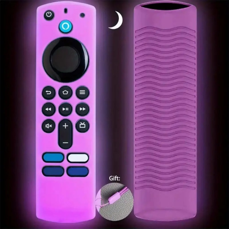 GlowGuard Silicone Remote Cover For Alexa Voice Remote Luminous Protective Case For Fire TV Stick 8