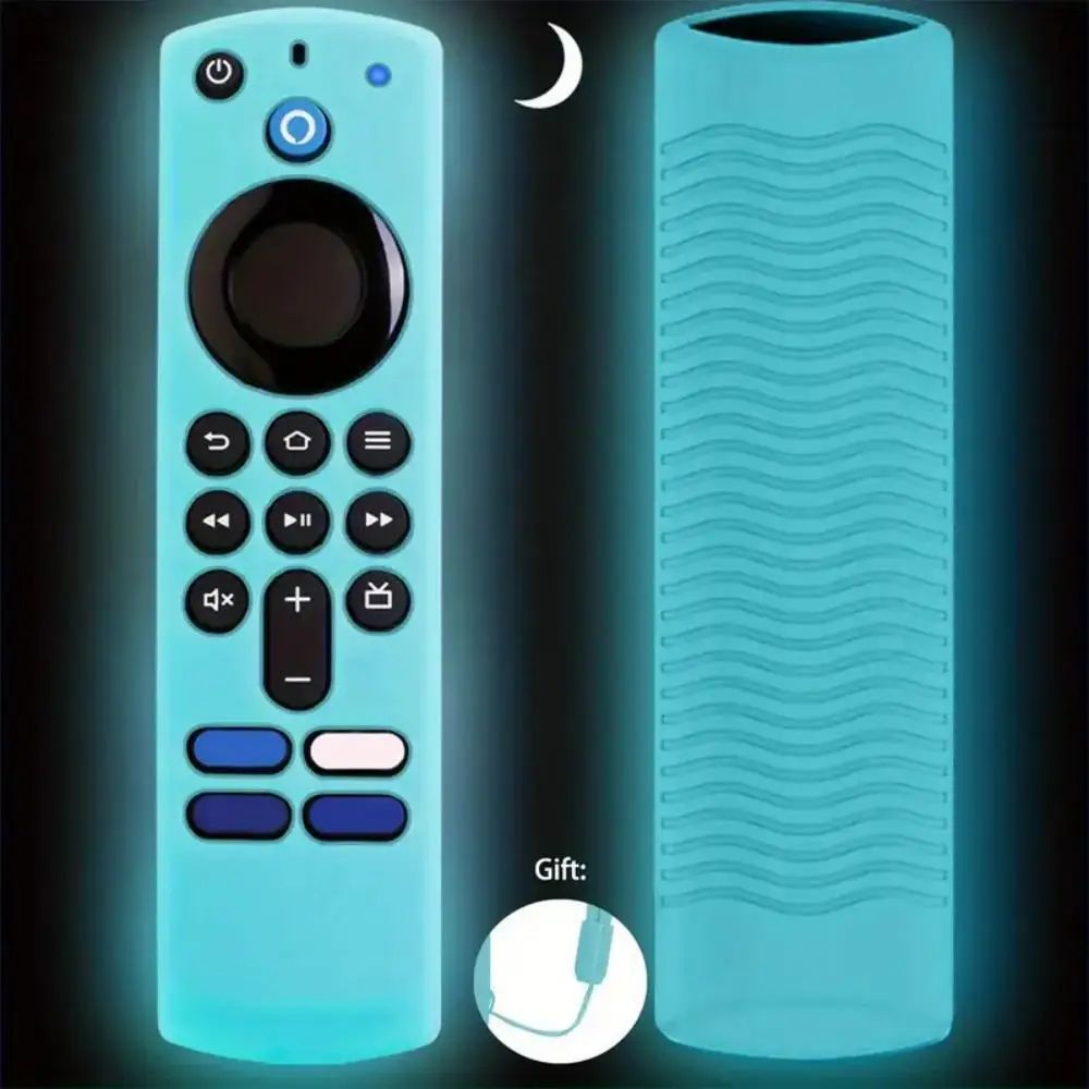 GlowGuard Silicone Remote Cover For Alexa Voice Remote Luminous Protective Case For Fire TV Stick 9