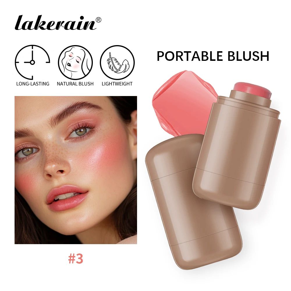GlowFusion 3in1 Cream Blush Stick Hydrating Lip Cheek Tint With Radiant Finish 3