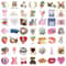 Aesthetic Harajuku Sticker Pack Pinterest Laptop Luggage Streetwear Decorative Stickers 50pcs 7