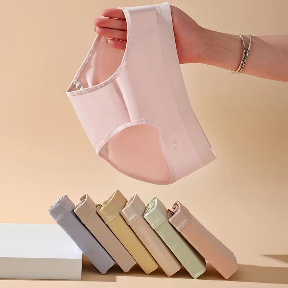 ComfyFit Cotton Low Waist Panties 7pcs Breathable Womens Underwear Soft Stretch Cute Briefs Set 2