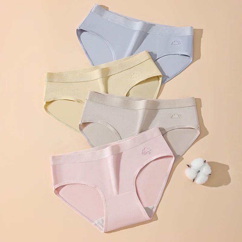 ComfyFit Cotton Low Waist Panties 7pcs Breathable Womens Underwear Soft Stretch Cute Briefs Set 3