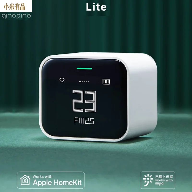 Qingping Air Detector Lite Smart PM25 Air Quality Monitor With Retina IPS Touchscreen HomeKit 4