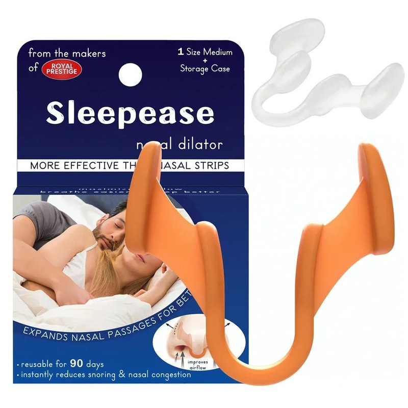 BreatheEasy Silicone Nasal Dilator AntiSnoring Nose Clip For Better Sleep Easy Breathing 5