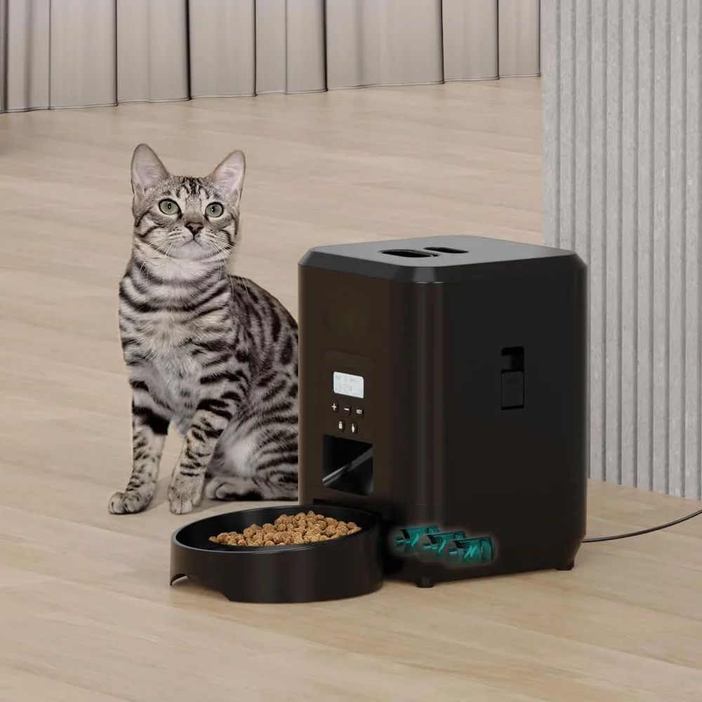 SmartPortion Automatic Pet Feeder Timed Cat Dog Food Dispenser With LCD Control Bowl 1