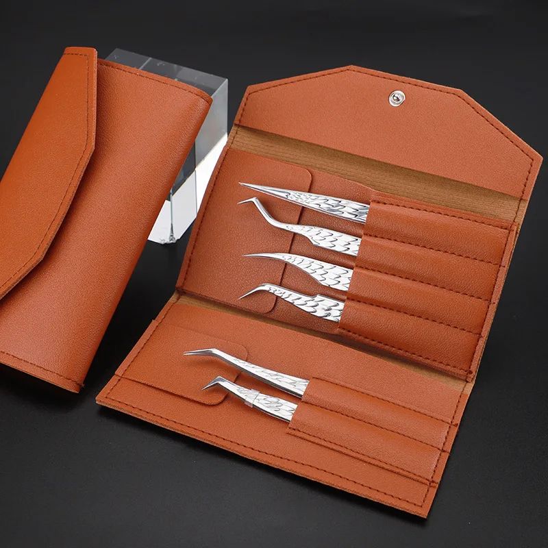 Precision Pro 6Piece Eyelash Tweezer Set Volume Lash Extension Tools Kit For False Lashes Eyebrow 5