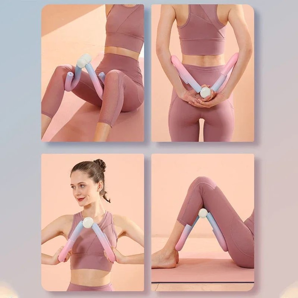 FlexTone Thigh Master Trainer Full Body Home Fitness Equipment For Inner Thigh Arms Core Sculptin 4
