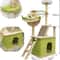 GreenLuxe 59in Modern Cat Tree Tower MultiLevel Condo With Space Capsule Hammock Scratching Posts 3