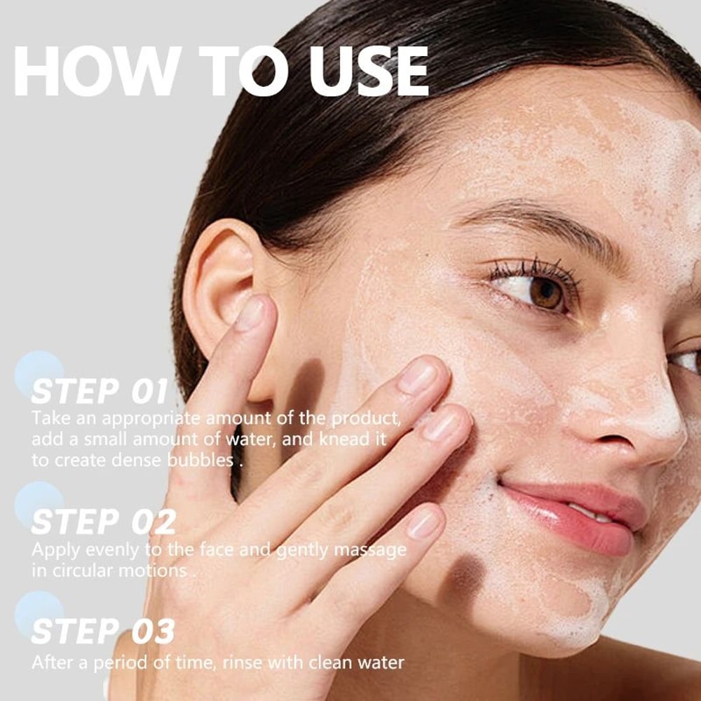 Rave Lady Low PH Gentle Facial Cleanser Oil Control Deep Cleansing Brightening Moisturizing Face