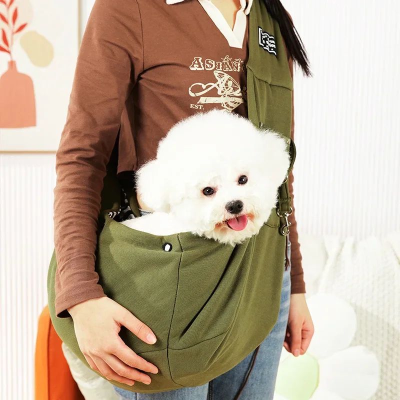 Pet Sling Carrier Bag Comfortable Crossbody Shoulder Bag For Small Dogs Cats Travel 11