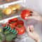 UnderShelf Refrigerator Drawer Organizer Transparent Food Storage Box For Fruits Vegetables Eggs 0