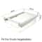 UnderShelf Refrigerator Drawer Organizer Transparent Food Storage Box For Fruits Vegetables Eggs 7