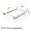 UnderShelf Refrigerator Drawer Organizer Transparent Food Storage Box For Fruits Vegetables Eggs 7