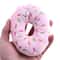 SnuggleBite Donut Plush Dog Toy Soft Squeaky Chew Toy For Small Medium Dogs 4