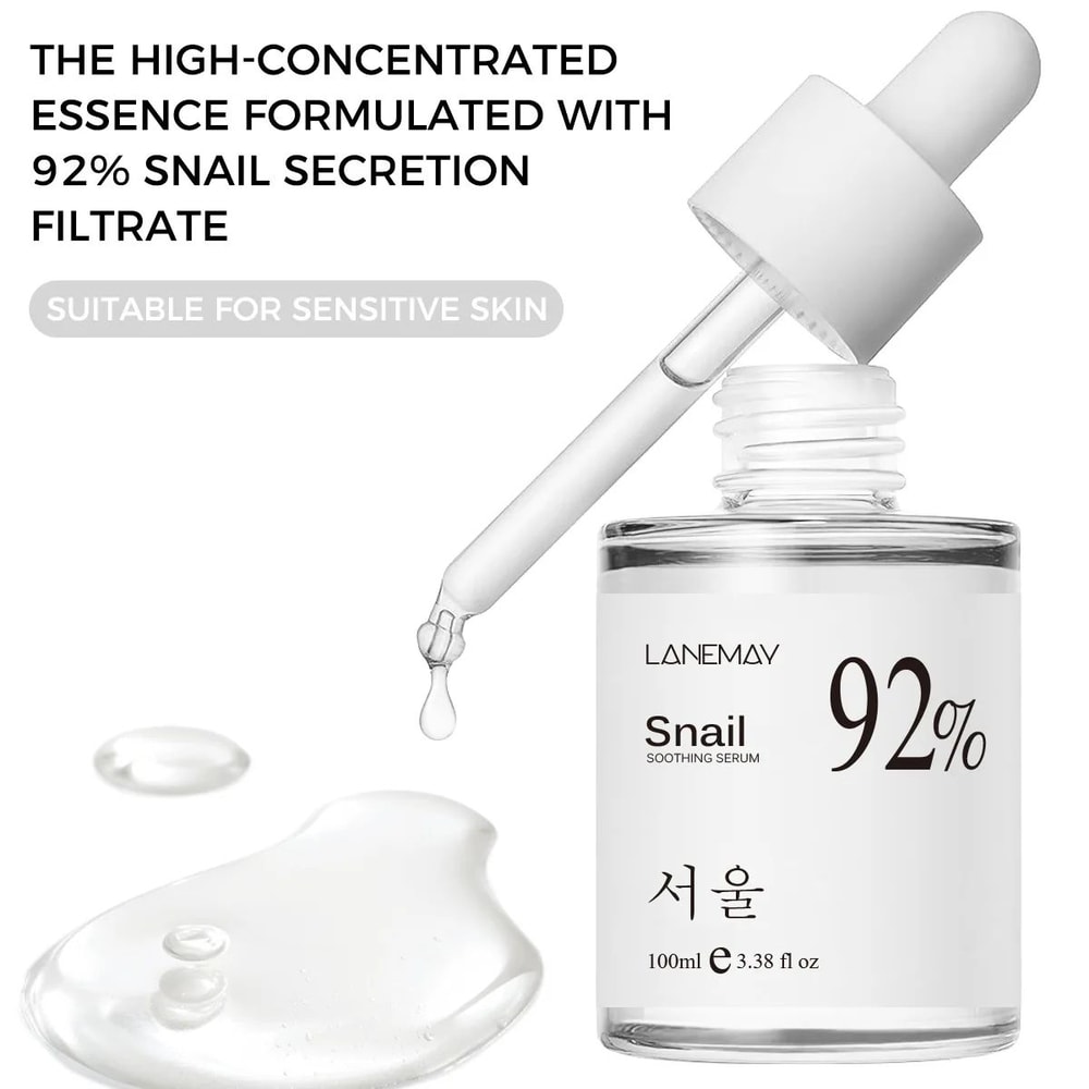 SnailRepair 92 Snail Mucin Facial Essence MultiAction Hydrating Soothing Face Serum 338 Fl Oz 2