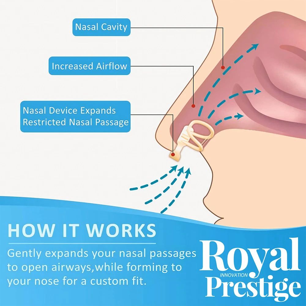 BreatheEase Silicone Nose Dilator AntiSnoring Nasal Clip For Improved Airflow Better Sleep 3