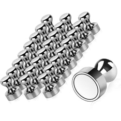 magnigrip neodymium magnetic push pins – super strong cone magnets for fridge, board & office use, 10/20 pcs