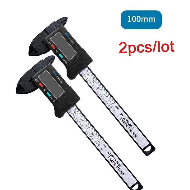 Precision Digital Caliper Carbon Fiber Gauge LCD Electronic Vernier Micrometer Ruler For Accurate 7