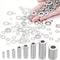 HeavyDuty 304 Stainless Steel Flat Washers Set RustResistant Metal Spacers For Secure Fastening L 3