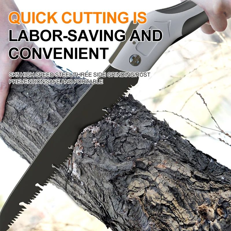 AIRAJ Folding Hand Saw Multifunction Wood Cutting Pruning Saw With Sharp Blade AntiRust Coating 1