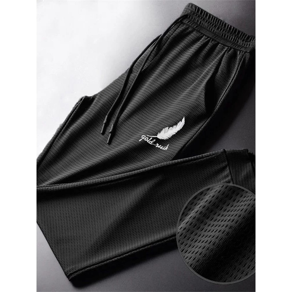 Mens QuickDry Athletic Pants Lightweight Breathable Hiking Running Gym Jogger Trousers 6