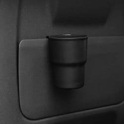 multifunction car cup holder organizer – phone mount, beverage holder & mini trash storage box