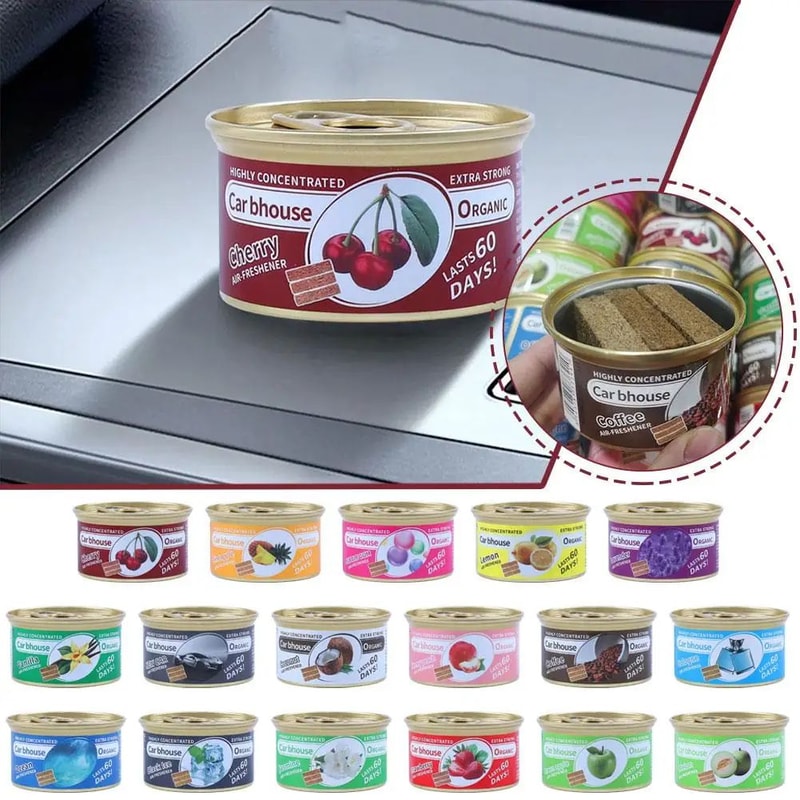 Coffee Scent Car Air Freshener Wood Block LongLasting Aromatherapy Deodorizer For Fresh Interior 0