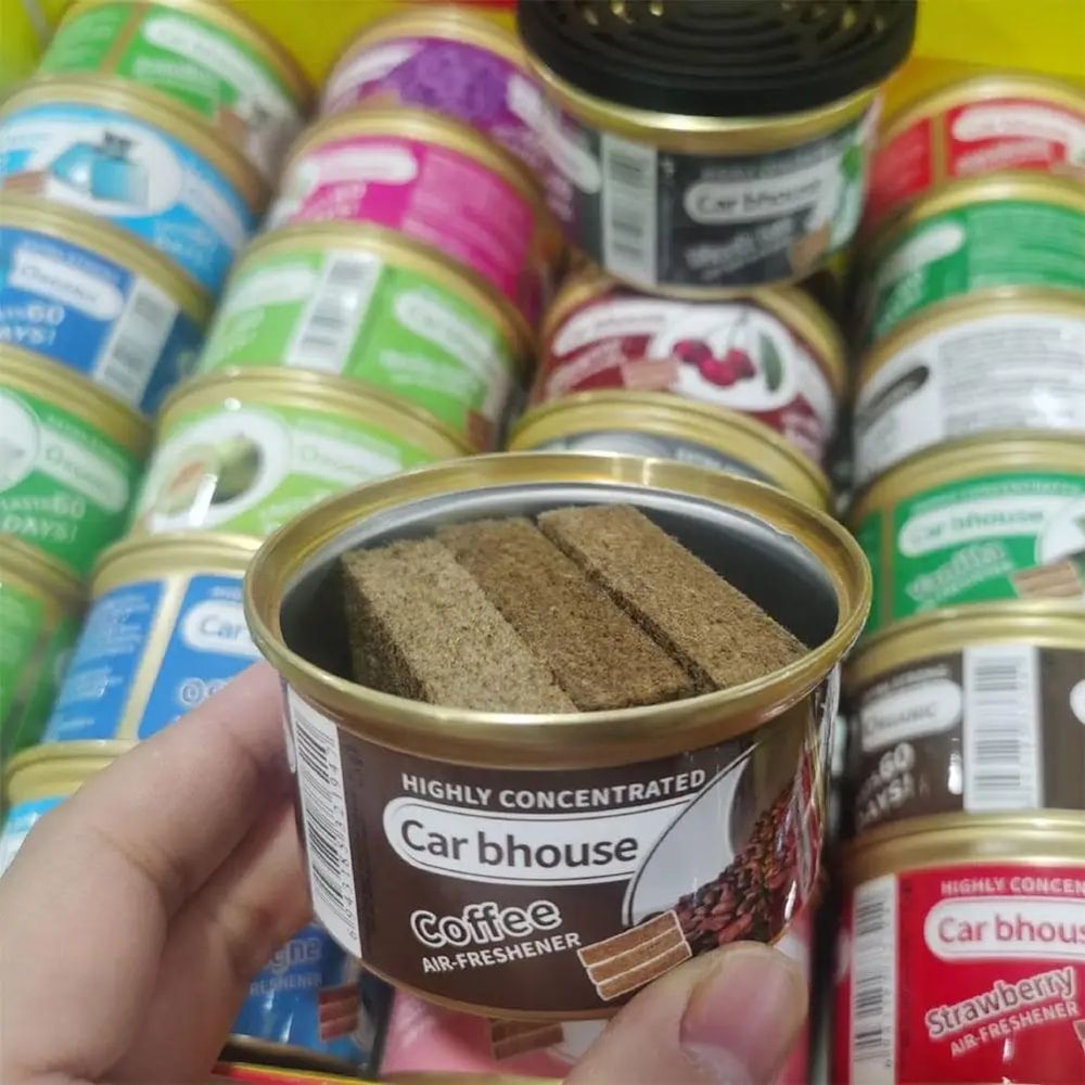 Coffee Scent Car Air Freshener Wood Block LongLasting Aromatherapy Deodorizer For Fresh Interior 5