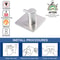 Modern Stainless Steel Adhesive Hooks HeavyDuty Wall Hooks For Bathroom Kitchen Home Storage 4