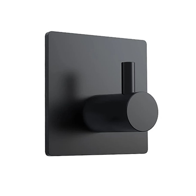 Modern Stainless Steel Adhesive Hooks HeavyDuty Wall Hooks For Bathroom Kitchen Home Storage 12