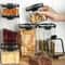 Stackable Airtight Kitchen Storage Containers Clear BPAFree Pantry Jars For Grains Tea Dry Food 0