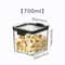 Stackable Airtight Kitchen Storage Containers Clear BPAFree Pantry Jars For Grains Tea Dry Food 7