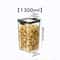 Stackable Airtight Kitchen Storage Containers Clear BPAFree Pantry Jars For Grains Tea Dry Food 9