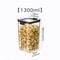 Stackable Airtight Kitchen Storage Containers Clear BPAFree Pantry Jars For Grains Tea Dry Food 9