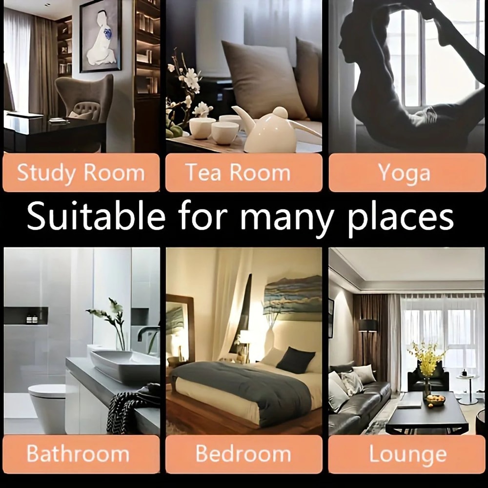 Mountain Waterfall Backflow Incense Burner Set Resin Aromatherapy Fountain With 60 Cones 4