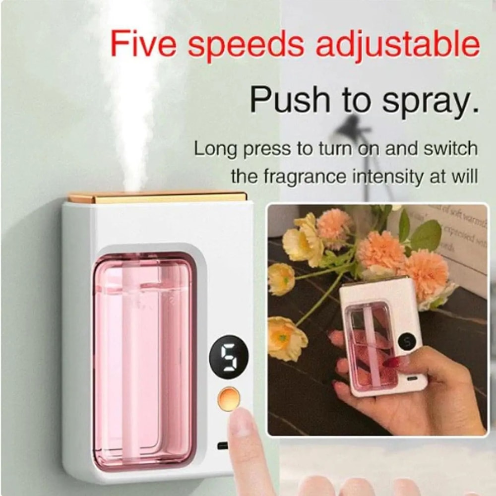 Automatic Car Aroma Diffuser With Display Essential Oil Air Freshener Humidifier Jasmine Scent 1