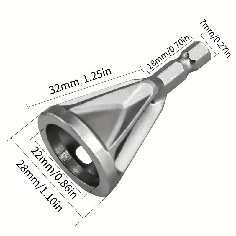Metal Deburring Chamfering Tool Drill Bit External Chamfer Cutter For Bolt Pipe Edge Trimming 4