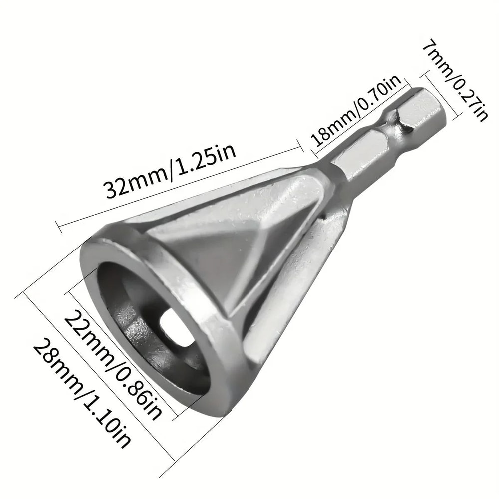 Metal Deburring Chamfering Tool Drill Bit External Chamfer Cutter For Bolt Pipe Edge Trimming 6