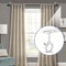 HeavyAdhesive Curtain Rod Brackets No Drill Adjustable Ceiling Mount Holders For 12in Curtain Rods 0